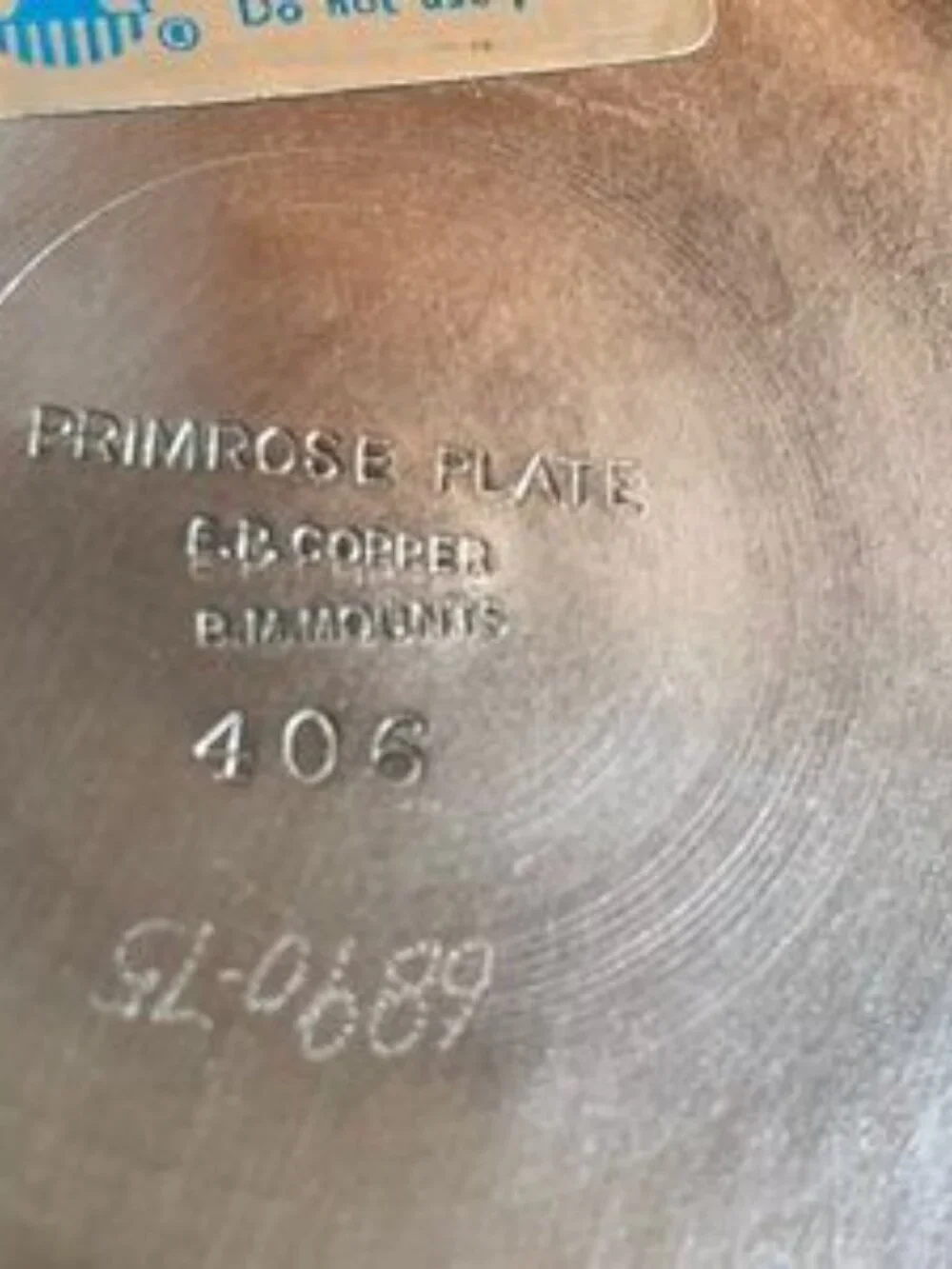 Vintage E.P. Copper & B.M. Mounts Primrose Plate (Silver) Ice Bucket & T